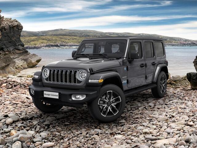 Jeep WRANGLER Unlimited 4xe 380 Sahara | MY25 | Sky One-Touch Power Soft Top | 20" met M+S banden | Geel kenteken !