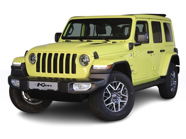 Jeep WRANGLER Unlimited 4xe 380 Sahara | Sky one dak | Adaptive CC | Camera | stoel en stuur verwarming