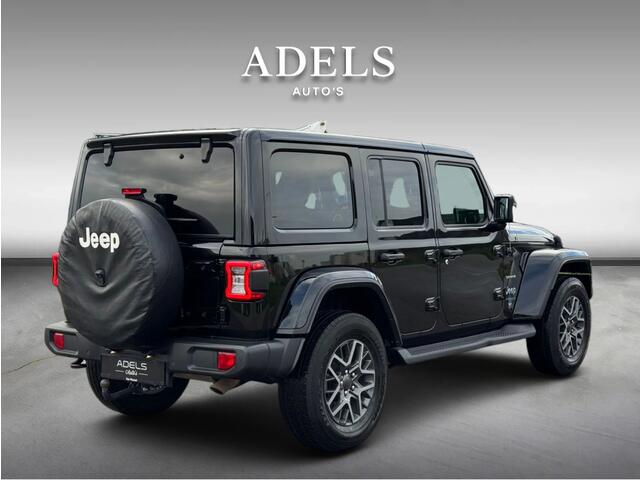 Jeep WRANGLER Unlimited 4xe 380 Sahara BLACK Trekhaak TreePlanken