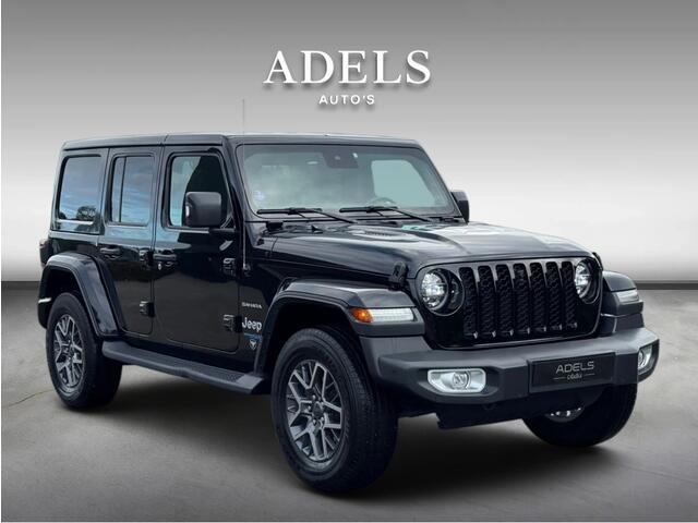 Jeep WRANGLER Unlimited 4xe 380 Sahara BLACK Trekhaak TreePlanken