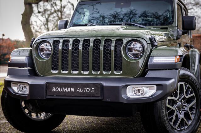 Jeep WRANGLER Unlimited 4xe 380 Sahara Cognac Leder | Sky One Softtop | Sarge Green | Adaptive Cruise | Trekhaak