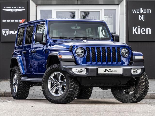 Jeep WRANGLER 2.0T Sahara VAN | Grijs kenteken | LPG onderbouw | Navigatie | Lederen bekleding | Keyless entry |