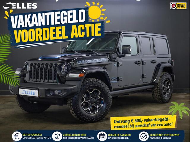 Jeep WRANGLER Unlimited 4xe 380 Rubicon | 4X4 | Plug-in Hybride | Airco | Stoelverwarming | Stuurwiel verwarming | Lederen bekleding | Afneembaar Dak | Off road | Cruise control |