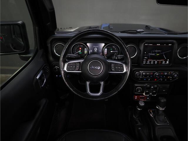 Jeep WRANGLER Unlimited 4xe 380 Rubicon | 4X4 | Plug-in Hybride | Airco | Stoelverwarming | Stuurwiel verwarming | Lederen bekleding | Afneembaar Dak | Off road | Cruise control |
