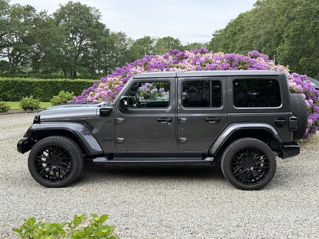 Jeep WRANGLER Unlimited 4xe 380 Sahara Navigatie/Led/Stoel en stuurverwarming/Cruise(adaptieve) Trekhaak/Camera