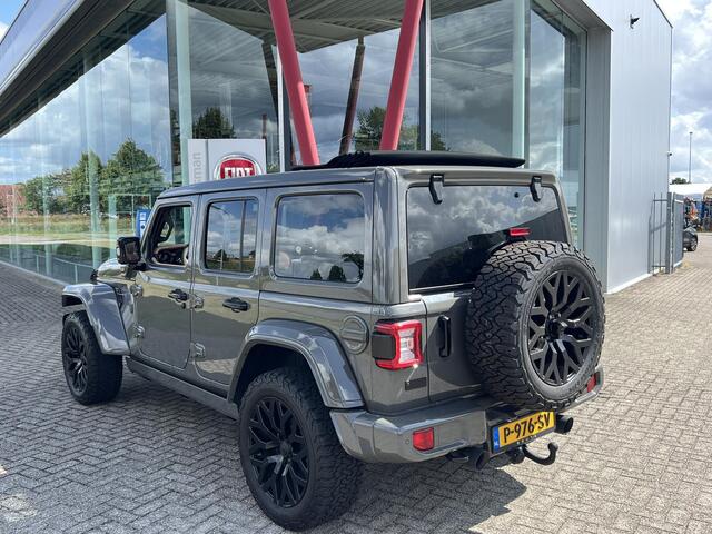 Jeep WRANGLER Unlimited 4xe 380 Sahara Brute Richmond Custom | BTW | Vouwdak | Bruin leder | Camera's | Sarge Green