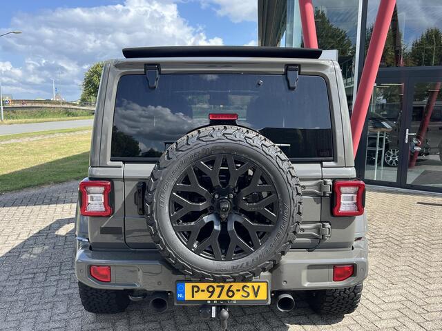 Jeep WRANGLER Unlimited 4xe 380 Sahara Brute Richmond Custom | BTW | Vouwdak | Bruin leder | Camera's | Sarge Green