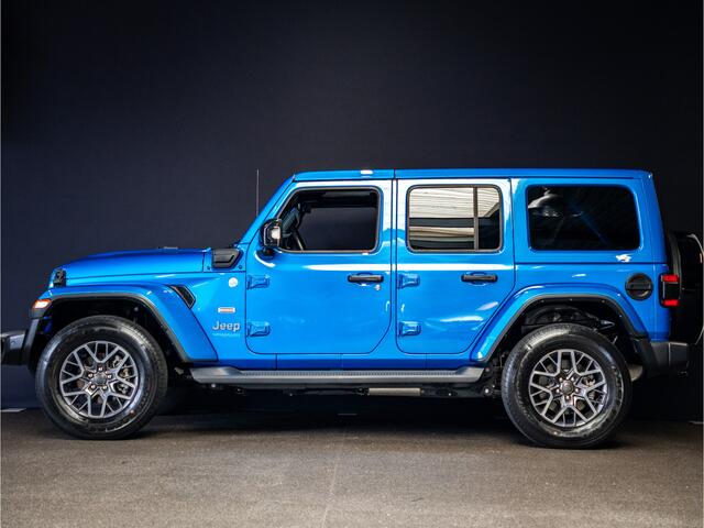 Jeep WRANGLER Unlimited 4xe 380 Sahara afneembaar dak|carplay|stuurverw|camera|keyless|BLIS|spiegelverw|