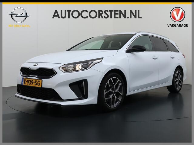 KIA CEE D Ceed Sportswagon T-120PK GT-Line Camera Apple Carplay/Android Zwarte-Hemel Navi Ecc Cruise Pdc 1/2 Leder 17"lm Regensensor Rijstrooksensor Led Bluetooth Verkeersbord detectie Connected 1e Eigenaar EURO6 Volledig Kia-Dealer OnderhoudenOrig.NLse auto