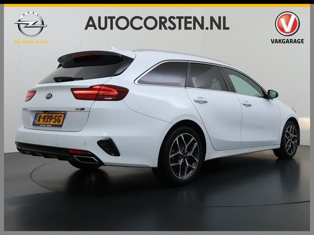 KIA CEE D Ceed Sportswagon T-120PK GT-Line Camera Apple Carplay/Android Zwarte-Hemel Navi Ecc Cruise Pdc 1/2 Leder 17"lm Regensensor Rijstrooksensor Led Bluetooth Verkeersbord detectie Connected 1e Eigenaar EURO6 Volledig Kia-Dealer OnderhoudenOrig.NLse auto
