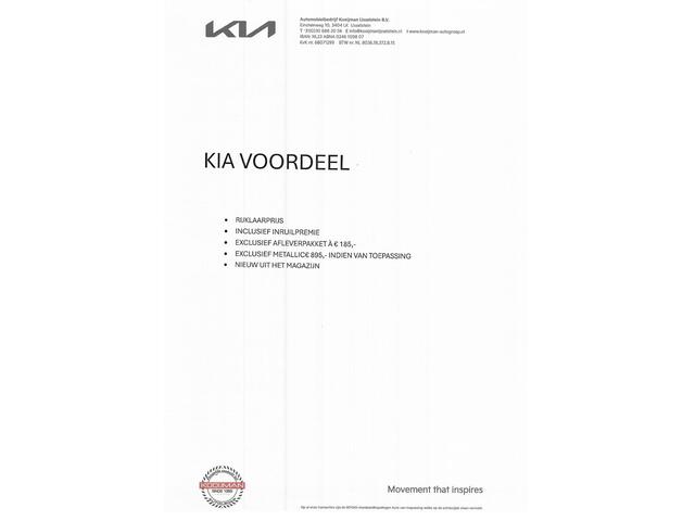 KIA EV2 Plus Advanced 42.2 kWh 5zits Schuif-/kanteldak / Navi / Camera
