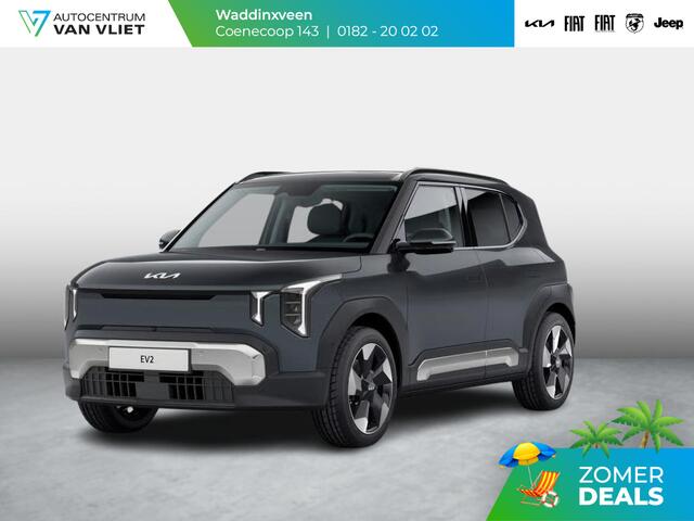 KIA EV2 Plus 42.2 kWh 5p. | Uit voorraad leverbaar ! | Actieprijs * | Clima | Adapt. cruise | Navi | Dakrails | 18" | Stoel&Stuur Verwarming | Privacy Glass | Apple Carplay