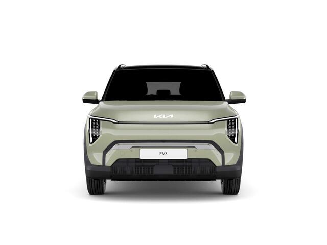 KIA EV3 Plus 58.3 kWh | Levering Mei | Navi | 17" | Adapt. Cruise | Clima | PDC | Dakrails | Stoel&Stuurverw. | Priv Glass | BSM | Private Lease ¤ 516,- Actie !