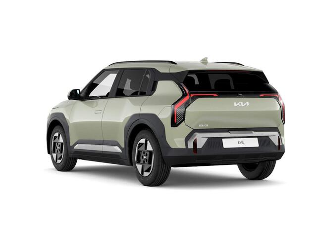 KIA EV3 Plus 58.3 kWh | Levering Mei | Navi | 17" | Adapt. Cruise | Clima | PDC | Dakrails | Stoel&Stuurverw. | Priv Glass | BSM | Private Lease ¤ 516,- Actie !