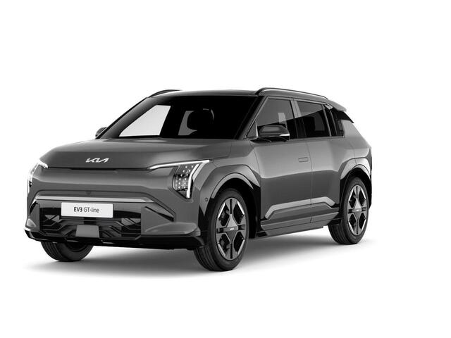 KIA EV3 GT-PlusLine 81.4 kWh | Levering Juni | 600km Rijbereik | Navi | 19" | Adapt. Cruise | Clima | Schuif/Kanteldak | Stoel&Stuurverw. | Priv Glass | BSM | Harman Kardon | HUD | 360 Camera | Private Lease ¤ 644,- Actie !