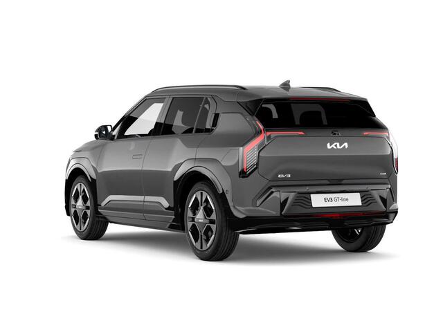 KIA EV3 GT-PlusLine 81.4 kWh | Levering Juni | 600km Rijbereik | Navi | 19" | Adapt. Cruise | Clima | Schuif/Kanteldak | Stoel&Stuurverw. | Priv Glass | BSM | Harman Kardon | HUD | 360 Camera | Private Lease ¤ 644,- Actie !