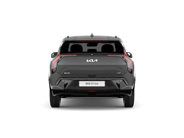 KIA EV3 GT-PlusLine 81.4 kWh | Levering Juni | 600km Rijbereik | Navi | 19" | Adapt. Cruise | Clima | Schuif/Kanteldak | Stoel&Stuurverw. | Priv Glass | BSM | Harman Kardon | HUD | 360 Camera | Private Lease ¤ 644,- Actie !