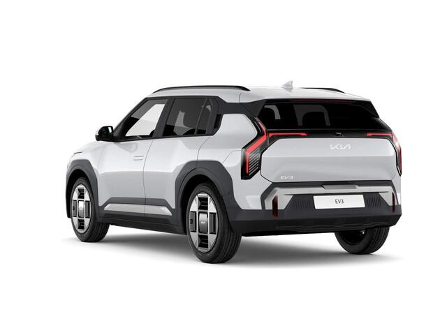 KIA EV3 Plus Advanced 58.3 kWh | Levering Juni | Navi | 19" | Adapt. Cruise | Clima | Schuif/Kanteldak | Stoel&Stuurverw. | Priv Glass | BSM | Harman Kardon | Private Lease ¤ 581,- Actie !