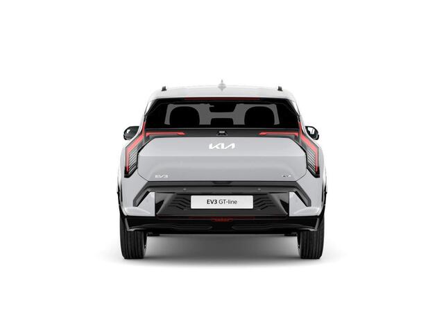 KIA EV3 GT-Line 81.4 kWh | Levering Juni | 600km Rijbereik | Navi | 19" | Adapt. Cruise | Clima | Schuif/Kanteldak | Stoel&Stuurverw. | Priv Glass | BSM | Harman Kardon | LED | Private Lease ¤ 614,- Actie !