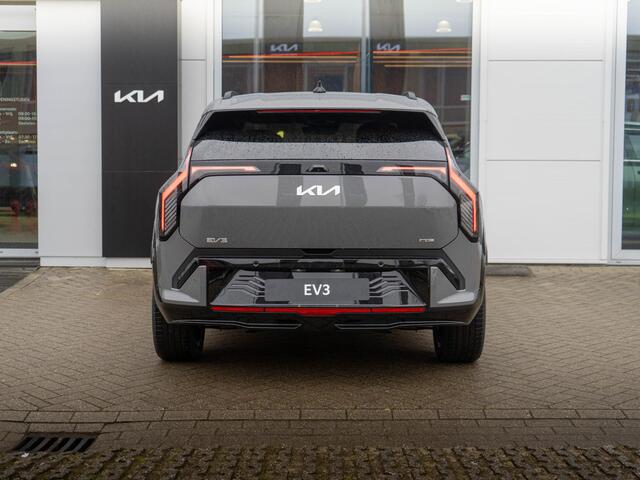 KIA EV3 GT-Line 81.4 kWh | OP VOORRAAD SNEL RIJDEN | Schuif kantel dak | Navigatie | Stoel en stuur verwarming |
