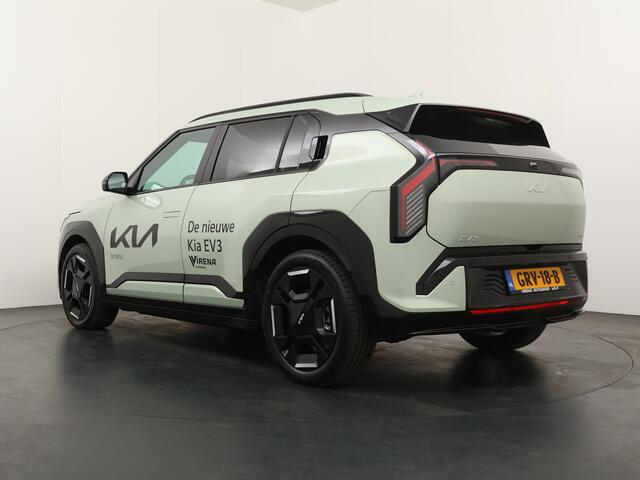 KIA EV3 GT-Line 81.4 kWh - Rijdende Demo - Draadloze Apple CarPlay / Android Auto - Stoel en stuurwiel verwarming - Panoramadak - Harman Kardon Audio - Dodehoek assistent - Fabrieksgarantie tot 11-2031