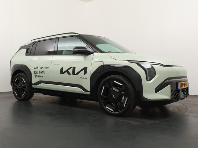 KIA EV3 GT-Line 81.4 kWh - Rijdende Demo - Draadloze Apple CarPlay / Android Auto - Stoel en stuurwiel verwarming - Panoramadak - Harman Kardon Audio - Dodehoek assistent - Fabrieksgarantie tot 11-2031