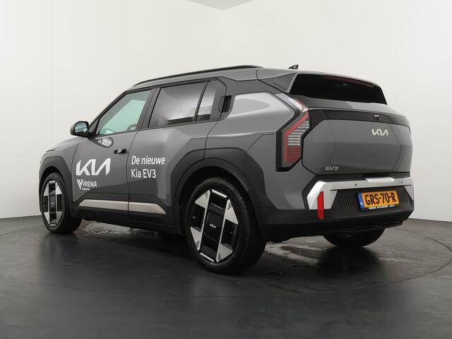 KIA EV3 Plus Advanced 81.4 kWh - "Rijdende Demo" - Draadloze Apple CarPlay / Android Auto - Stoel en stuurwiel verwarming - Panoramadak - Harman Kardon Audio - Dodehoek assistent - Fabrieksgarantie tot 11-2031