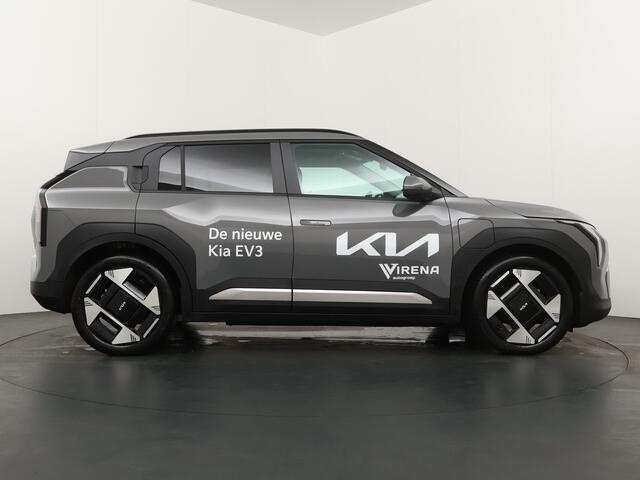 KIA EV3 Plus Advanced 81.4 kWh - "Rijdende Demo" - Draadloze Apple CarPlay / Android Auto - Stoel en stuurwiel verwarming - Panoramadak - Harman Kardon Audio - Dodehoek assistent - Fabrieksgarantie tot 11-2031