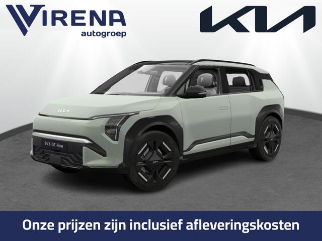 KIA EV3 GT-Line Business Edition 81.4 kWh - 17% Bijtelling - Meerdere kleuren mogelijk - Uit voorraad leverbaar en dit jaar nog rijden! - Fabrieksgarantie tot 2032