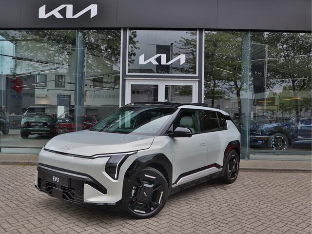 KIA EV3 GT-PlusLine 81.4 kWh | Memory | Leder | Navigatie | Elektrisch glazen schuif-/kantel dak | Tot 10Jr. Kia-Garantie |