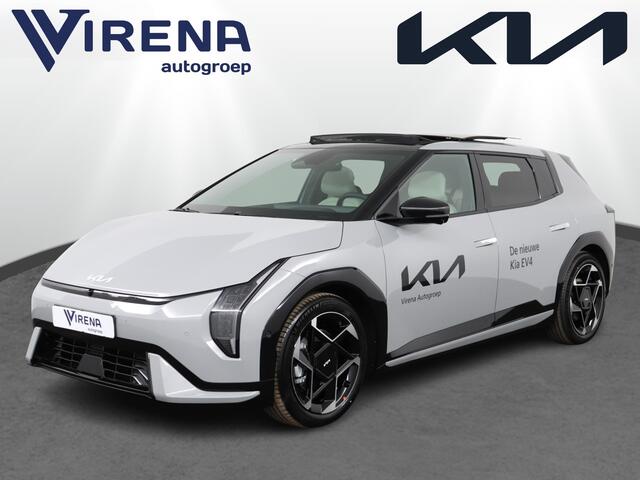KIA EV4 GT-PlusLine 81.4 kWh - Head-up Display - 360 Camera - Stoelverwarming/ventilatie - Glazen Schuif-/kanteldak - Elektrisch verstelbare voorstoelen - Dodehoekcamera - Fabrieksgarantie tot 10-2032 - Direct leverbaar!