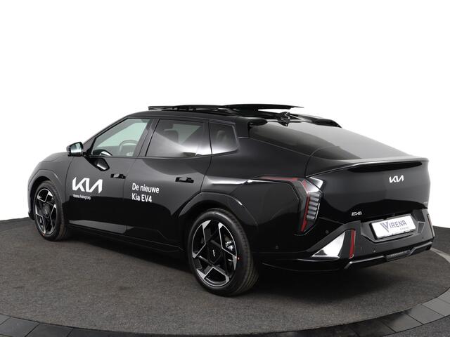 KIA EV4 Fastback GT-PlusLine 81.4 kWh - Stoelverwarming/ventilatie - Glazen Schuif-/kanteldak - Elektrisch verstelbare voorstoelen - Dodehoekcamera - Head-up display - Fabrieksgarantie tot 09-2032