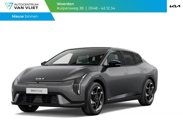KIA EV4 Fastback GT-Line Business Edition 81.4 kWh | Navi. | Clima. | Stuur&Stoel Verwarming | Adapt. Cruise. | Achteruitrijcamera | GT-Line Vegan Lederen Stoelbekleding