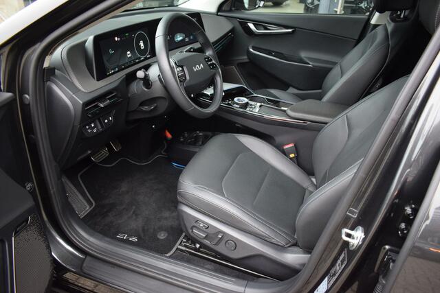 KIA EV6 Plus Advanced 77.4 kWh 228pk ECC Cr.Control-Adapt. Navi+BT 360-Camera Leder+Verw.+Koeling SK-dak 20"LMV 7jr.Garantie