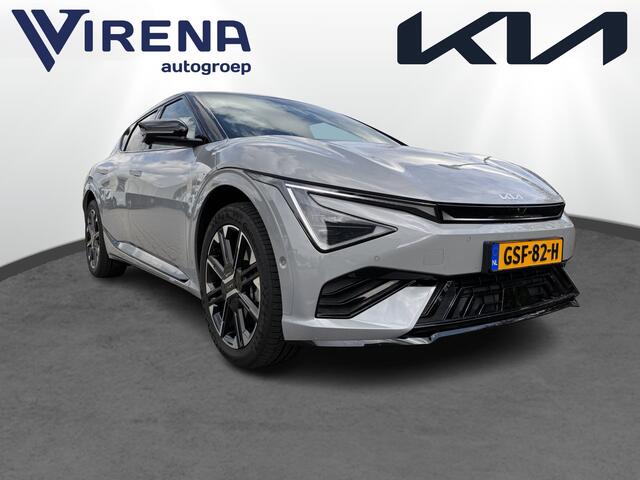 KIA EV6 GT-Line 84 kWh Rijdende Demo - Apple Carplay/Android Auto - Adaptief Cruise Control - Dodehoekdetectie - Stoel -/stuurverwarming Fabrieksgarantie 09-2031