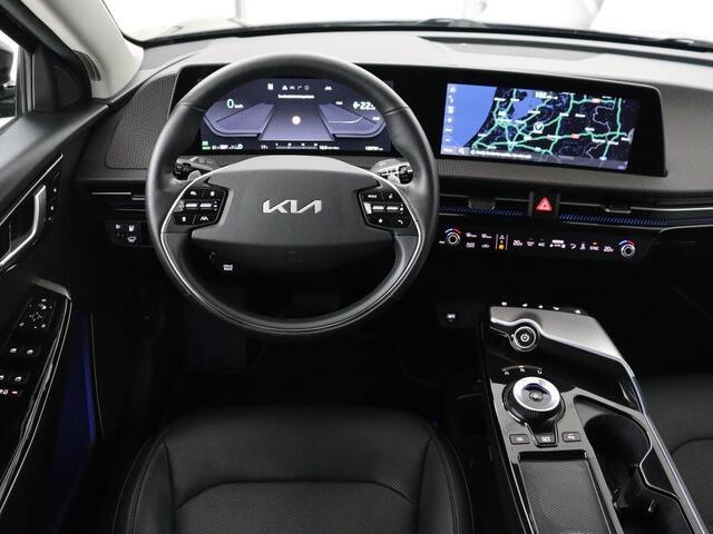 KIA EV6 Plus Advanced 77.4 kWh | SOH 100% | Panoramadak | Trekhaak | Stoelventilatie | Leder | Meridian Surround | Warmtepomp | Achterbankverwarming | Adaptive cruise | Vehicle-to-load | Carplay | Camera