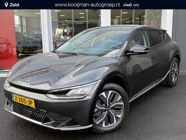 KIA EV6 Plus 77.4 kWh Trekhaak 13-polig, stoel ventilatie, stuur- & stoelverwarming, achterbank verwarmd, parkeersensoren, adaptieve cruise control, navigatie Apple CarPlay/Android Auto