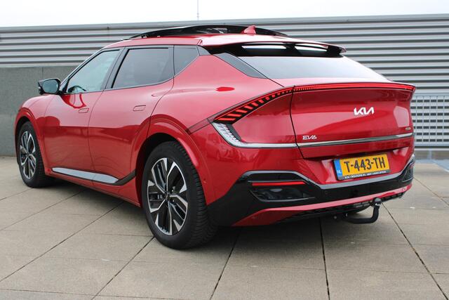 KIA EV6 GT-Line 77.4 kWh SCHUIFDAK, TREKHAAK 1600KG TREKGEWICHT, LEDER, ALARM