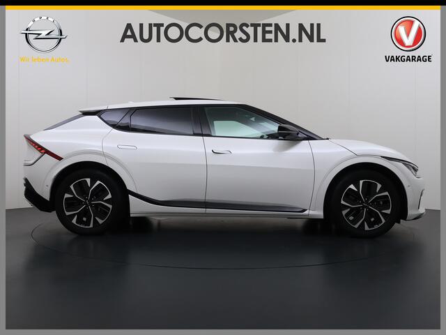 KIA EV6 GT-Line 77.4 kWh SOH 95% Panoramadak V2L Warmtepomp Trekhaak Head-Up Display Meridian®-Surround Adap.Cruise Matrix Led 360°Camera Navi Ecc Stoel+Stuurverwarming Stoel Massage+Ventilatie Elek.Stoelen+Memory Elek.Achterklep Privacy Glas Dealeronderhouden 1e