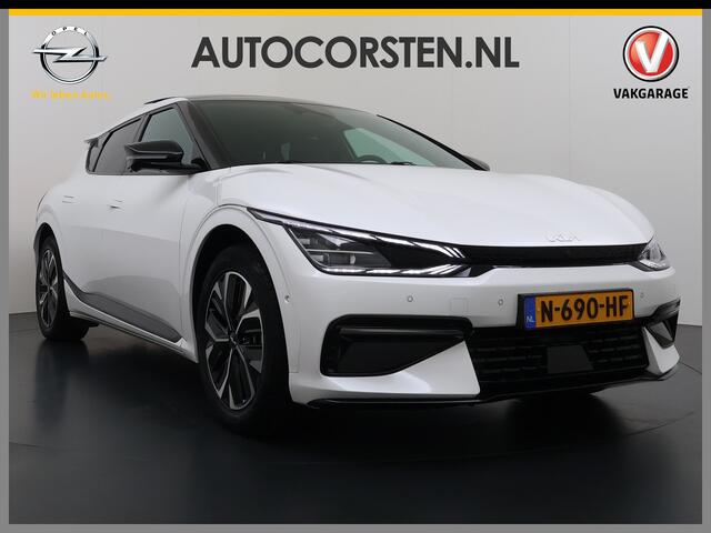 KIA EV6 GT-Line 77.4 kWh SOH 95% Panoramadak V2L Warmtepomp Trekhaak Head-Up Display Meridian®-Surround Adap.Cruise Matrix Led 360°Camera Navi Ecc Stoel+Stuurverwarming Stoel Massage+Ventilatie Elek.Stoelen+Memory Elek.Achterklep Privacy Glas Dealeronderhouden 1e