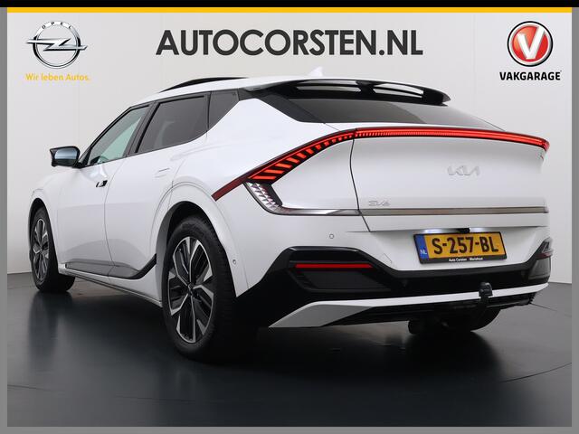 KIA EV6 GT-Line 77.4kWh Warmtepomp Trekhaak Panoramadak Head-Up Display Meridian®-Audio Stoelkoeling+Verwarming Elek.Stoelen+Memory 360°Camera Stuurverwarming Elek.Achterklep Pdc SOH 94% Apple Carplay Android Auto Privacy Glas Lmv Led DAB Isofix Draadloze lader D
