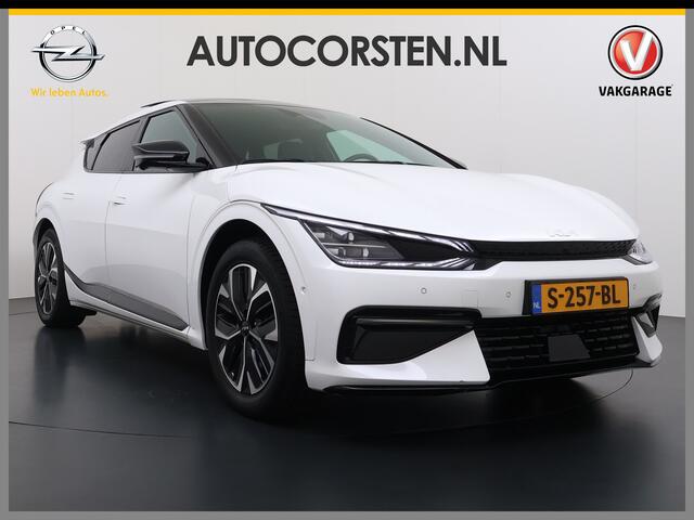 KIA EV6 GT-Line 77.4kWh Warmtepomp Trekhaak Panoramadak Head-Up Display Meridian®-Audio Stoelkoeling+Verwarming Elek.Stoelen+Memory 360°Camera Stuurverwarming Elek.Achterklep Pdc SOH 94% Apple Carplay Android Auto Privacy Glas Lmv Led DAB Isofix Draadloze lader D