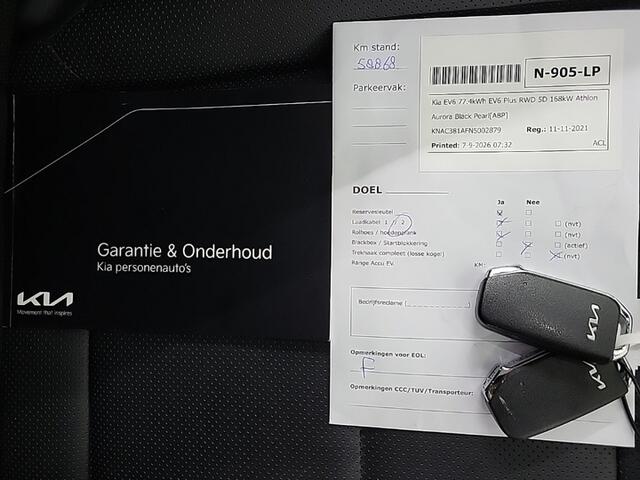 KIA EV6 Plus 77.4 kWh 3-Fase 1e-Eig. & Dealer-Onderh. BOVAG-Garantie. NL-Auto. – foto 5