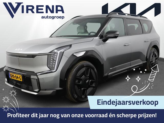 KIA EV9 GT-Line AWD 99.8 kWh - SOH 98,9% Apple Carplay/Android Auto - Cruise Control - Dodehoekdetectie - Elektrische Glazen Schuif-/Kanteldak - Navigatie - Stoel/Stuur Verwarming - Fabrieksgarantie tot 10-2031