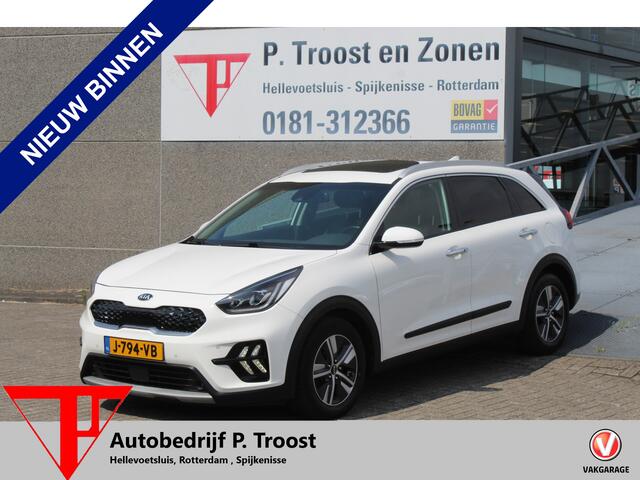 KIA Niro 1.6 GDi Hybrid ExecutiveLine AUTOMAAT/Schuifkantel dak/Navigatie/Elektrisch verstelbare stoelen met memory/Stoelkoeling/Stoelverwarming/Adaptive cruise control/Parkeersensoren rondom/Achteruitrijcamera/Stuurverwarming/Climate control/Dodehoek detectie/Ap