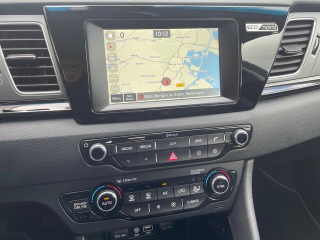 KIA Niro 1.6 GDi Hybrid First Edition Navigatie, Climate Control, Cruise Control, Half Leder, Trekhaak alleen voor Fietsendrager