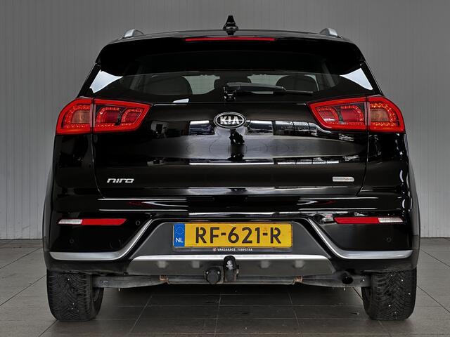 KIA Niro 1.6 GDi Hybrid ExecutiveLine/ Automaat!/ Bi-Xenon/ Trekhaak/ Camera/ LED Dagrijverl./ Apple+Android/ Half-LEDER/ Clima/ Navi/ Cruise/ Bluetooth/ Multi.LEDER.Stuur/ Elek.Pakket/ Isofix/ PDC Achter.