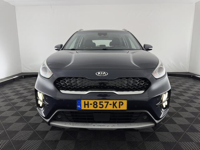 KIA Niro 1.6 GDi Hybrid DynamicLine (INCL-BTW) Aut. *ADAPTIVE-CRUISE | LEATHER-FABRIC | NAVI-FULLMAP | HEATED-COMFORTSEATS | CAMERA | DAB+ | KEYLESS | ECC | DIGI-COCKPIT | SHIFT-PADDLES | LANE-ASSIST | PDC | TOWBAR | 16''ALU*