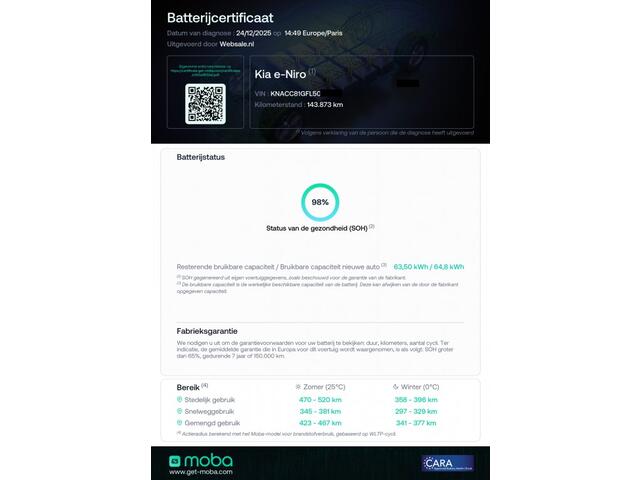 KIA Niro Executive Line, 3 fase, 64kWh, 204 Pk, Warmtepomp, leder, SOH 98% JBL Navi Car play Kia dealer ondehouden