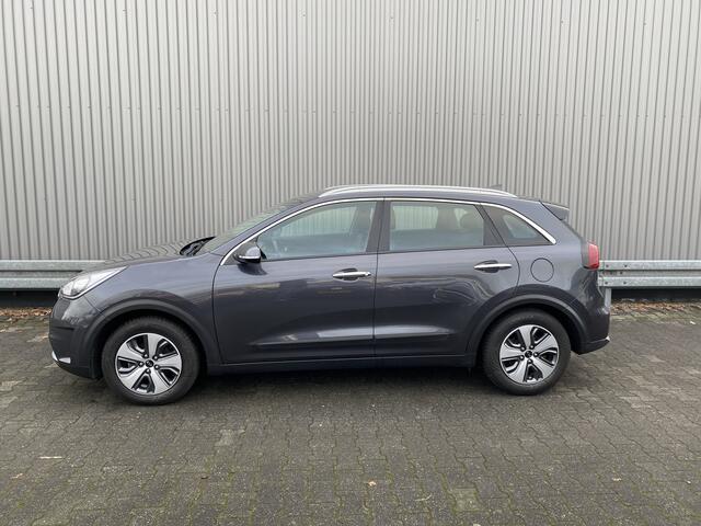 KIA Niro 1.6 GDi Hybrid DynamicLine AUTOMAAT, 146Dkm.NAP, Half Leer, Clima, Navi, CC, PDC, LM, Afn.Trekh, - Inruil Mogelijk -